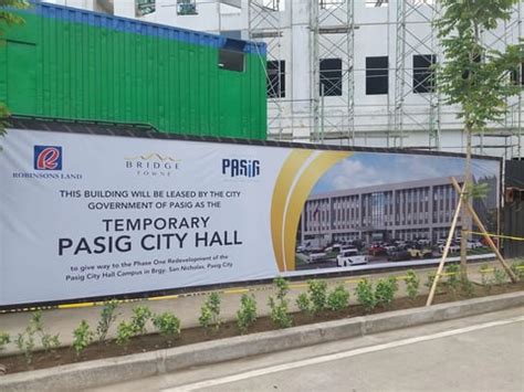 Pasig's temporary city hall nears completion .